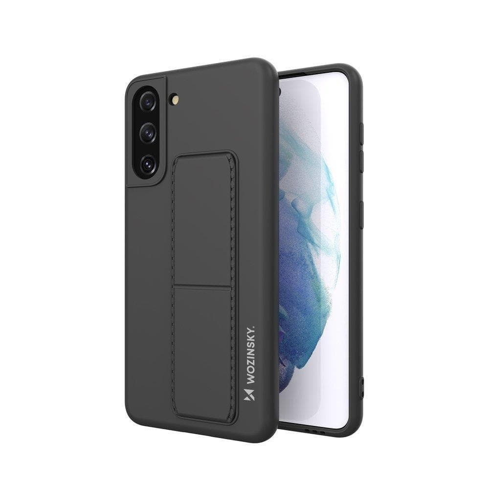 Wozinsky Kickstand ovitek za Samsung Galaxy S21+ 5G, črn