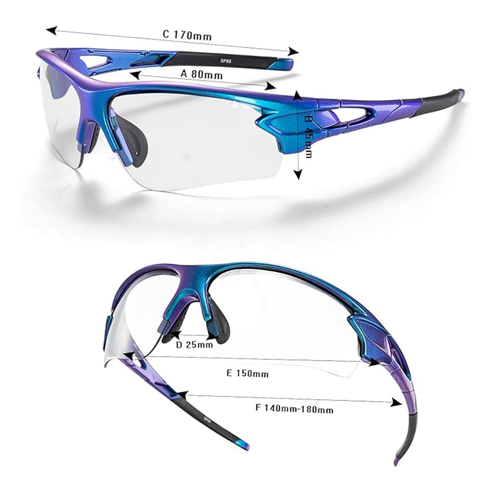 Rockbros 10069 Kolesarske očala UV400 - Modra 8