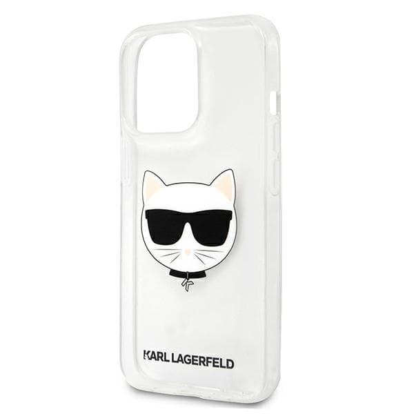 Ovitek Karl Lagerfeld Choupette Head za iPhone 13 Pro Max, prozoren 6