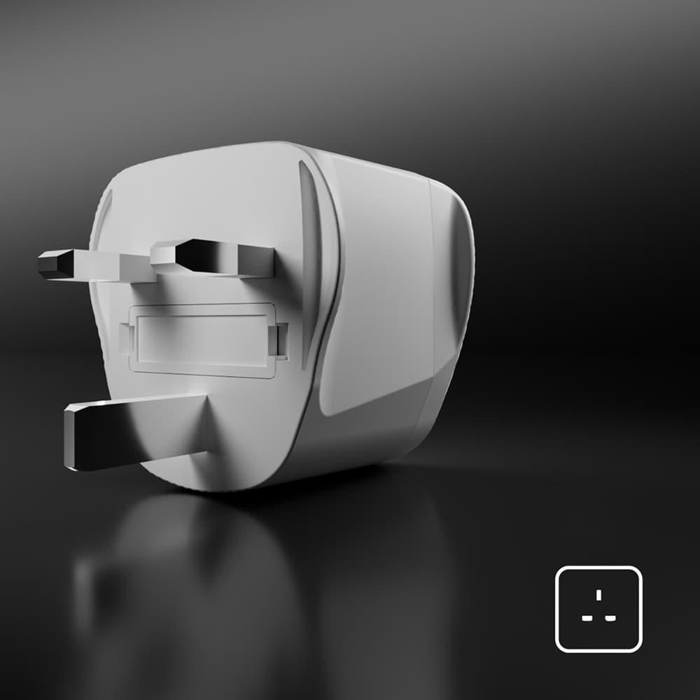 SBS UK potovalni adapter - univerzalni - bel 5