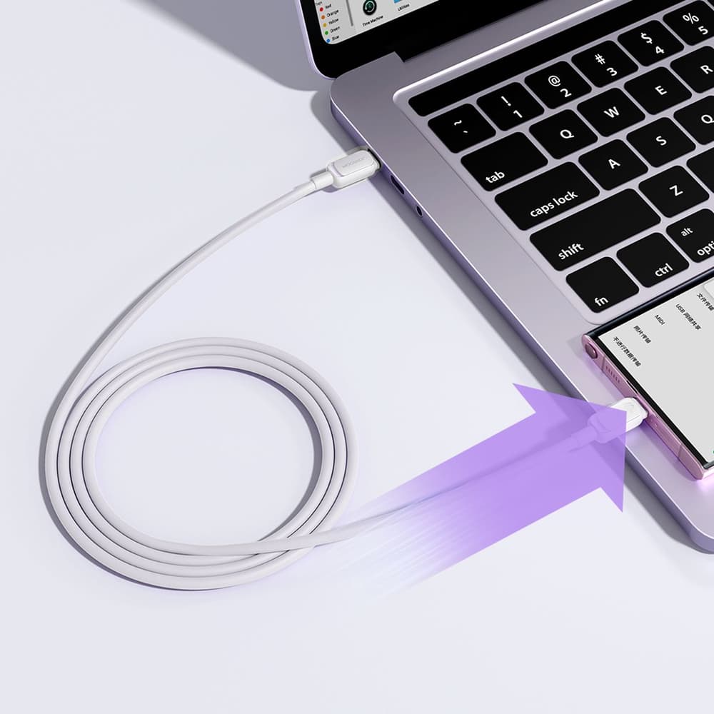 Joyroom S-A14 USB-C na USB-C kabel 60W 1.2m - bel 5