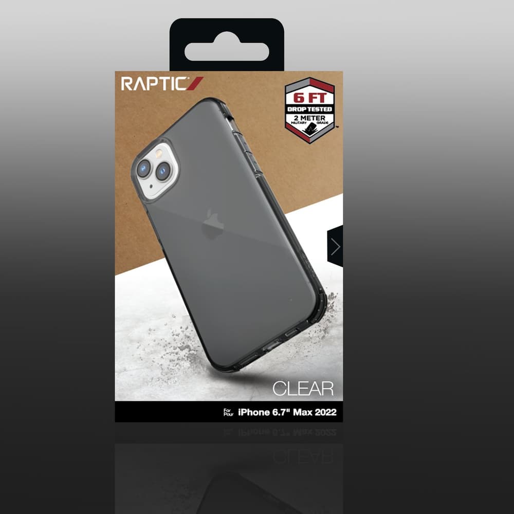 Raptic X-Doria Clear Case za iPhone 14 Plus, siva ohišje 3