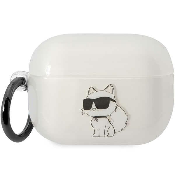 Karl Lagerfeld ovitek za Airpods Pro 2 Ikonik Choupette, transparenten