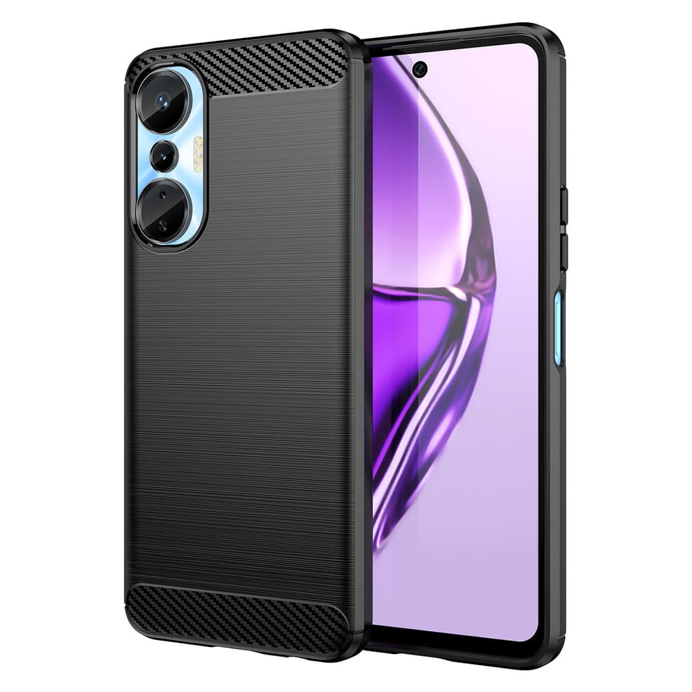 Carbon Case etui za Infinix Hot 20S, črn