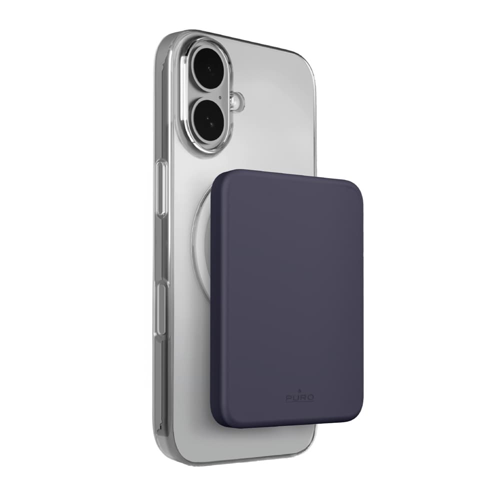 Puro 4200mAh Ultra-tanek MagSafe Powerbank združljiv z USB-C – siv