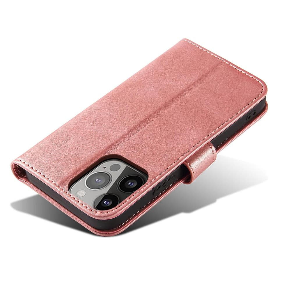 Etui denarnica z oporo za iPhone 15 Plus Magnet Case - roza 5