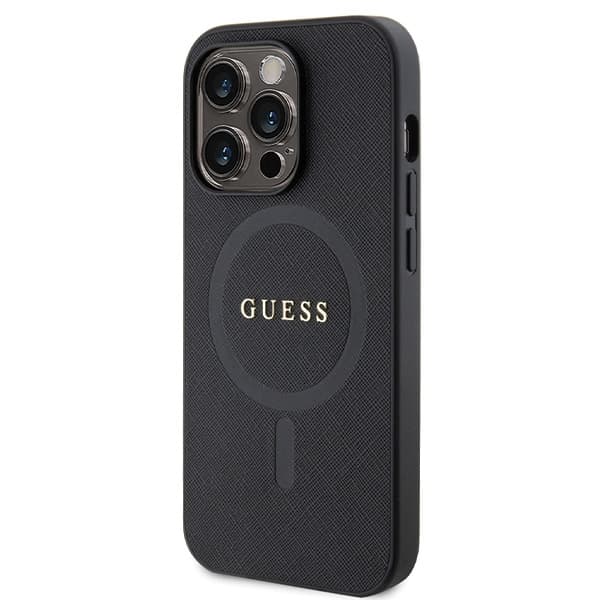 Ovitek Guess Saffiano MagSafe za iPhone 14 Pro - črn 2