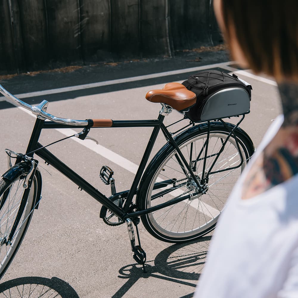 Wozinsky Bike Pannier Bag 13L črna torba za prtljažnik z naramnico 5