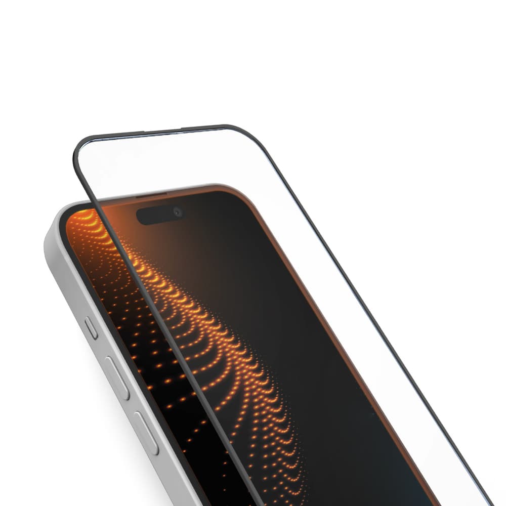 SBS kaljeno steklo z D3O za iPhone 15 / 15 Pro / 16 z aplikatorjem