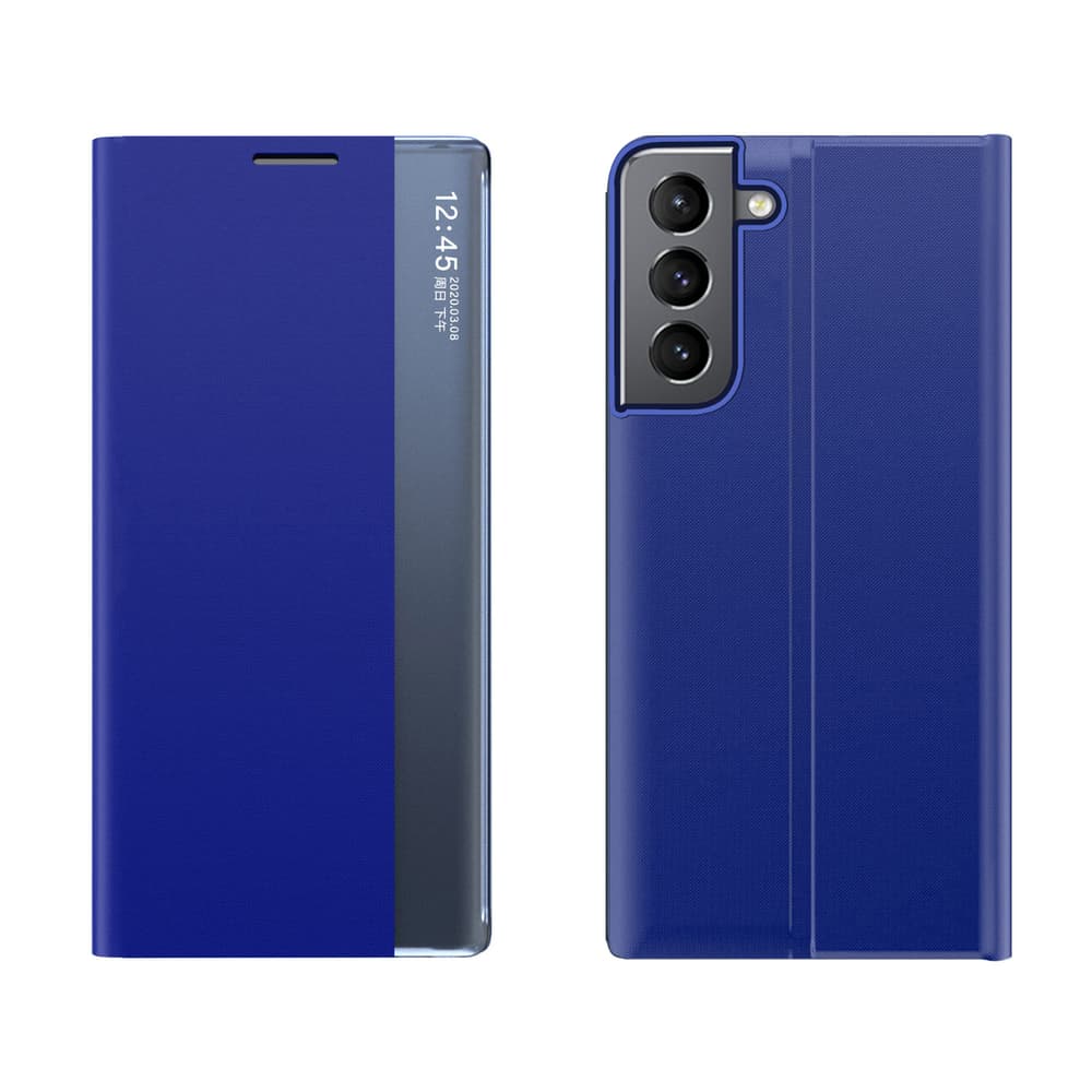 Hurtel New Sleep Case etui s funkcijo stojala za Samsung Galaxy S22+ (S22 Plus), modro