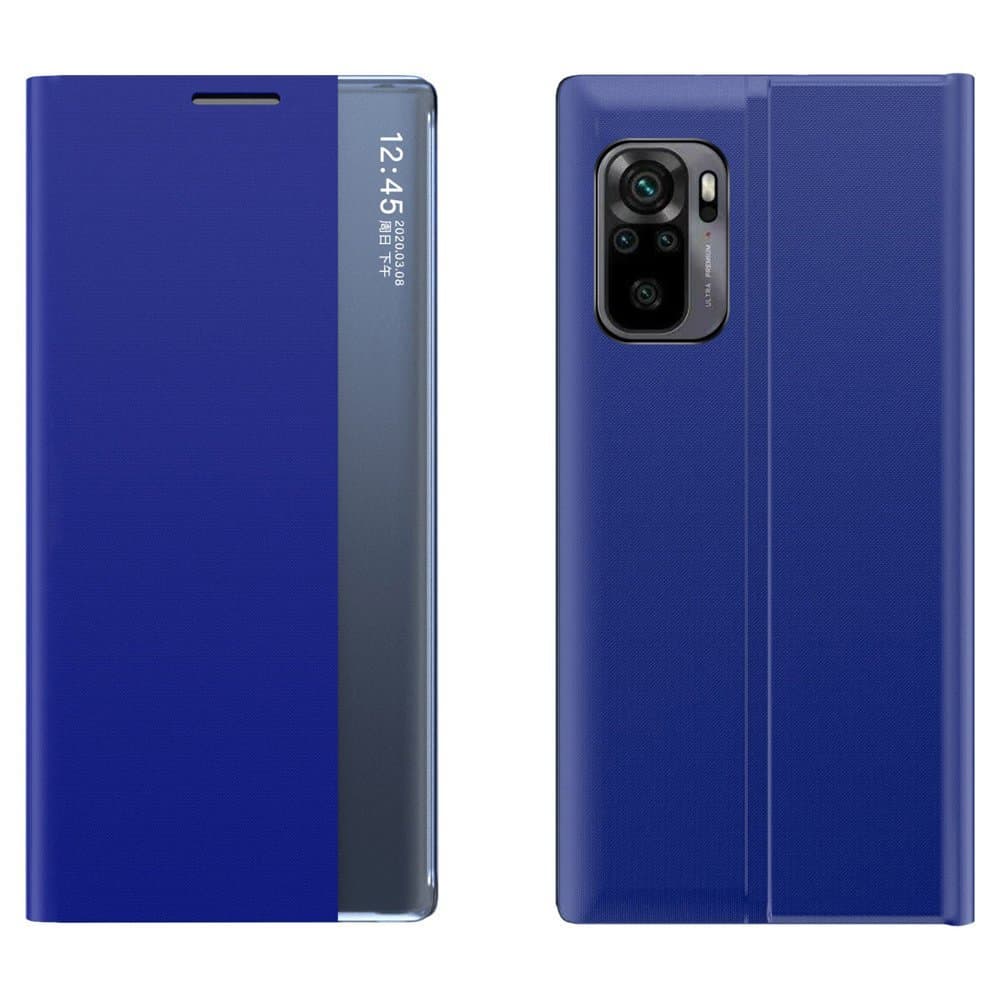 Hurtel Sleep Case s pametnim oknom za Xiaomi Redmi K40 Pro+/K40 Pro/K40/Poco F3, moder
