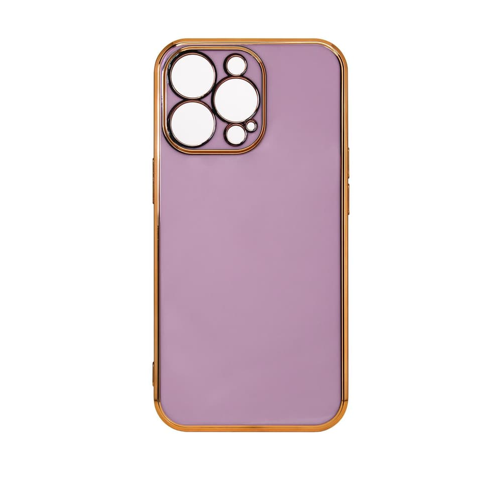 Hurtel Ohišje Lighting Color za Xiaomi Redmi Note 11, gel, zlati okvir, vijolična
