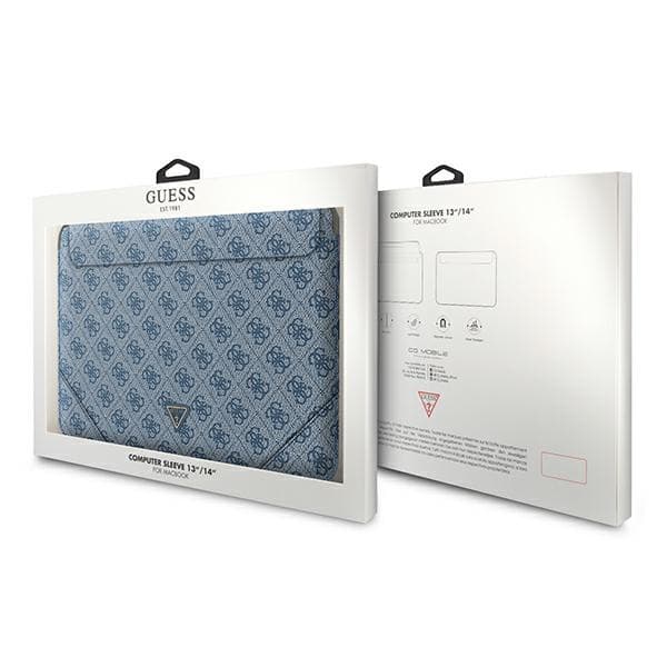 Guess 4G Uptown Triangle Logo etui za 13-14" prenosnik - modra 4