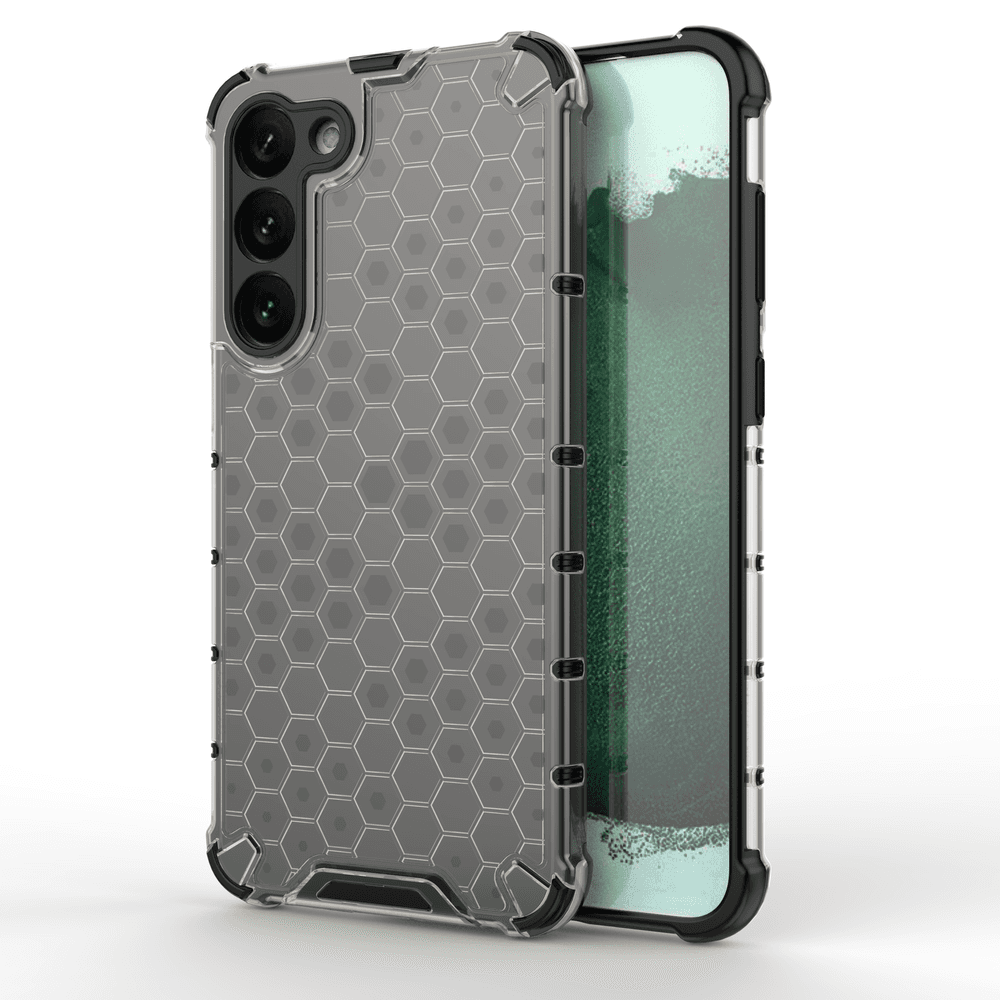 Honeycomb oklopni hibridni ovitek za Samsung Galaxy S23+ - črn