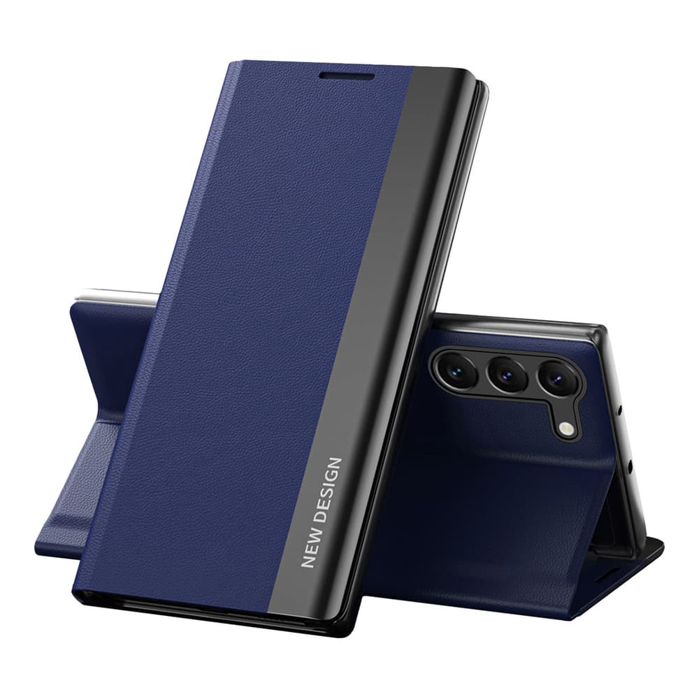 Hurtel Sleep Case Pro ovitek za Samsung Galaxy S23+ s preklopnim stojalom, moder