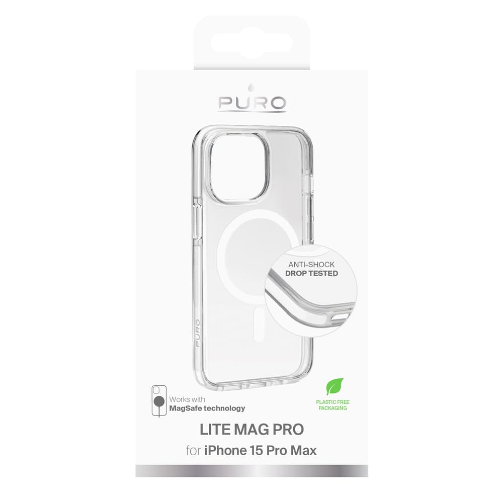 Puro Lite Mag Pro ovitek za iPhone 15 Pro Max (prozoren) 2