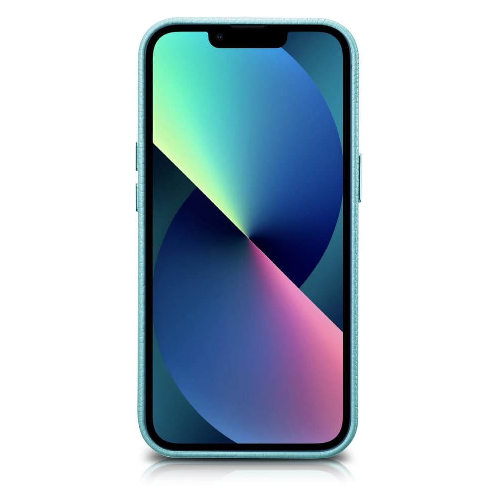 Ovitek iCarer Litchi za iPhone 14 Plus, zelen 2