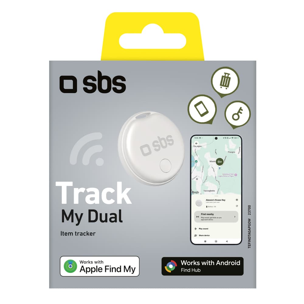 SBS Track My Dual univerzalni sledilnik - Bela 2
