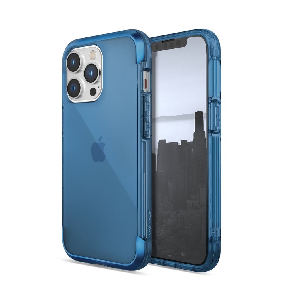 Ovitek Raptic X-Doria Air za iPhone 14 Pro Max, MagSafe, Kovinski elementi, Modra