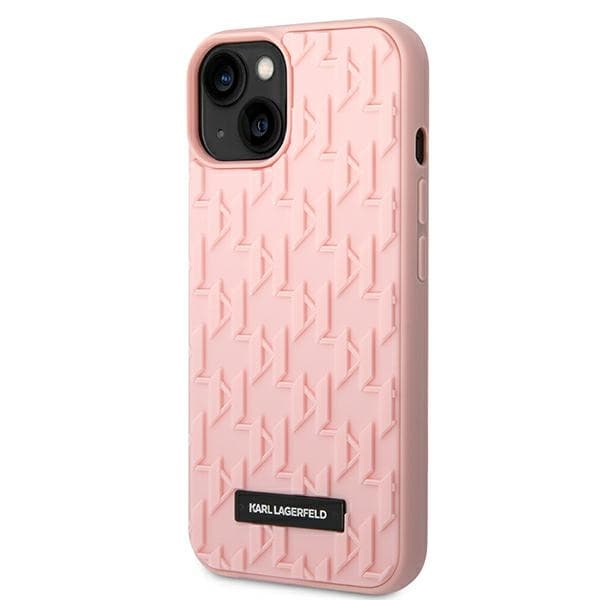 Ovitek Karl Lagerfeld 3D Monogram za iPhone 14 Plus - Roza 2
