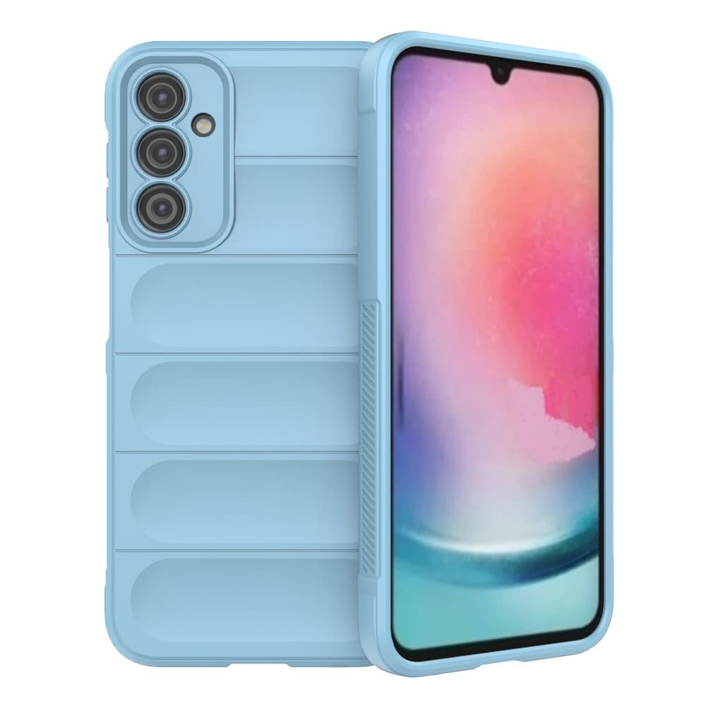 Magic Shield ovitek za Samsung Galaxy A24 4G (okLopni, svetlo modri)