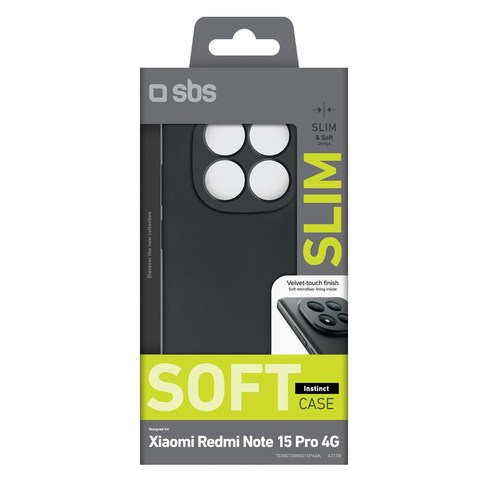 SBS Instinct ovitek za Xiaomi Redmi Note 15 Pro 4G - črn 2