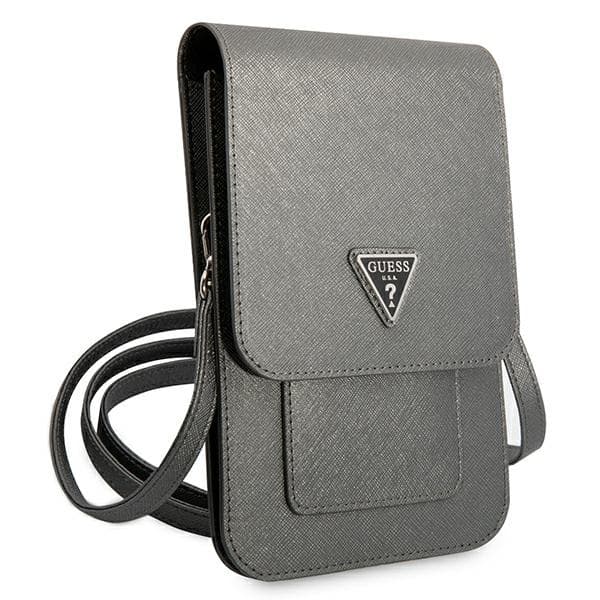 Guess torbica za pametni telefon Saffiano Triangle, siva 3