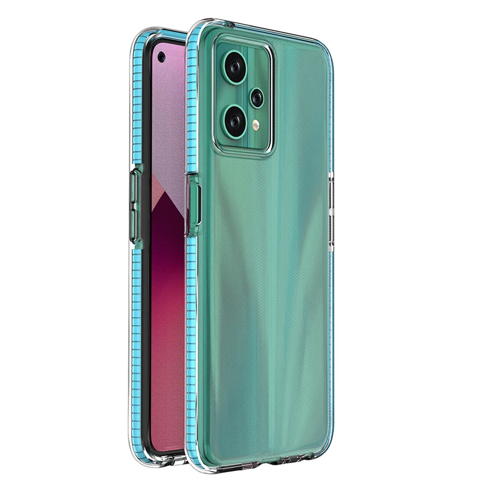 Hurtel Spring Case za Realme 9 Pro, silikonski ovitek s okvirjem, svetlo modra