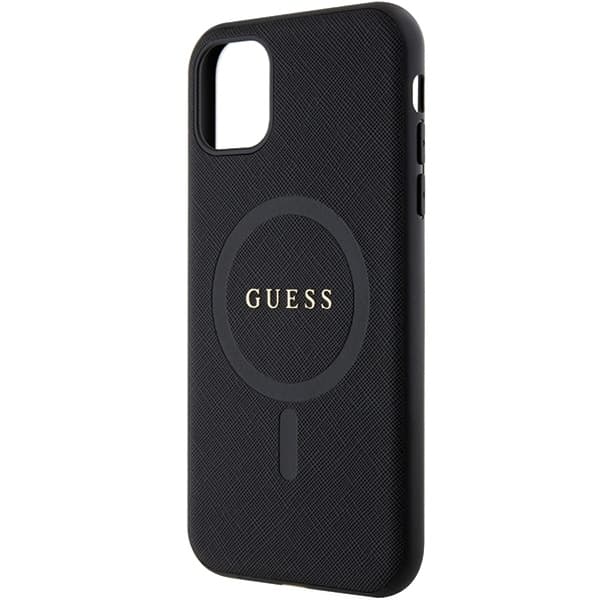 Ovitek Guess Saffiano MagSafe za iPhone 11 / Xr - črn 6