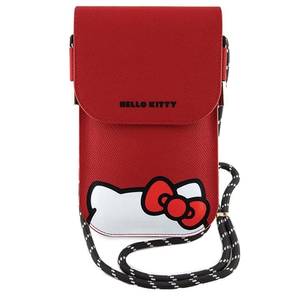 Usnjena torbica Hello Kitty Leather Hiding Kitty Cord - rdeča 2