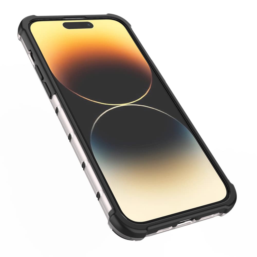 Hurtel Honeycomb ovitek za iPhone 14 Pro, hibridni, prozoren 8