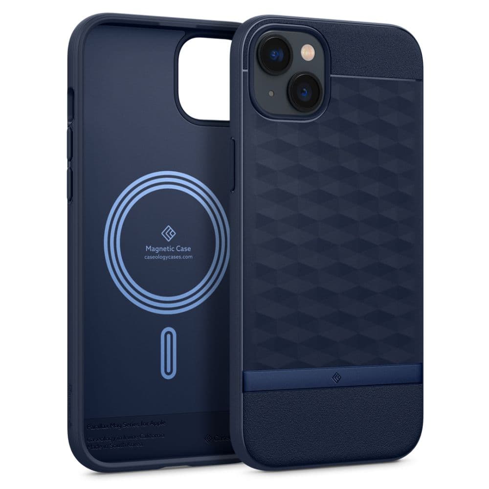 Caseology Parallax Mag ovitek z MagSafe za iPhone 14 Plus - Temno moder