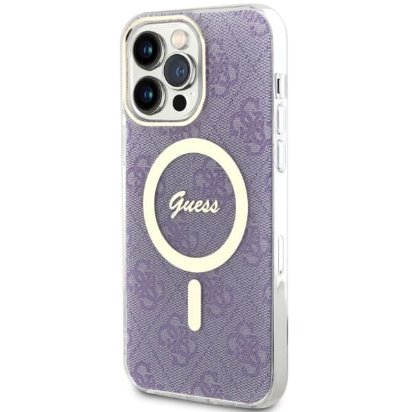 Ovitek Guess 4G MagSafe za iPhone 14 Pro Max, vijoličen 2