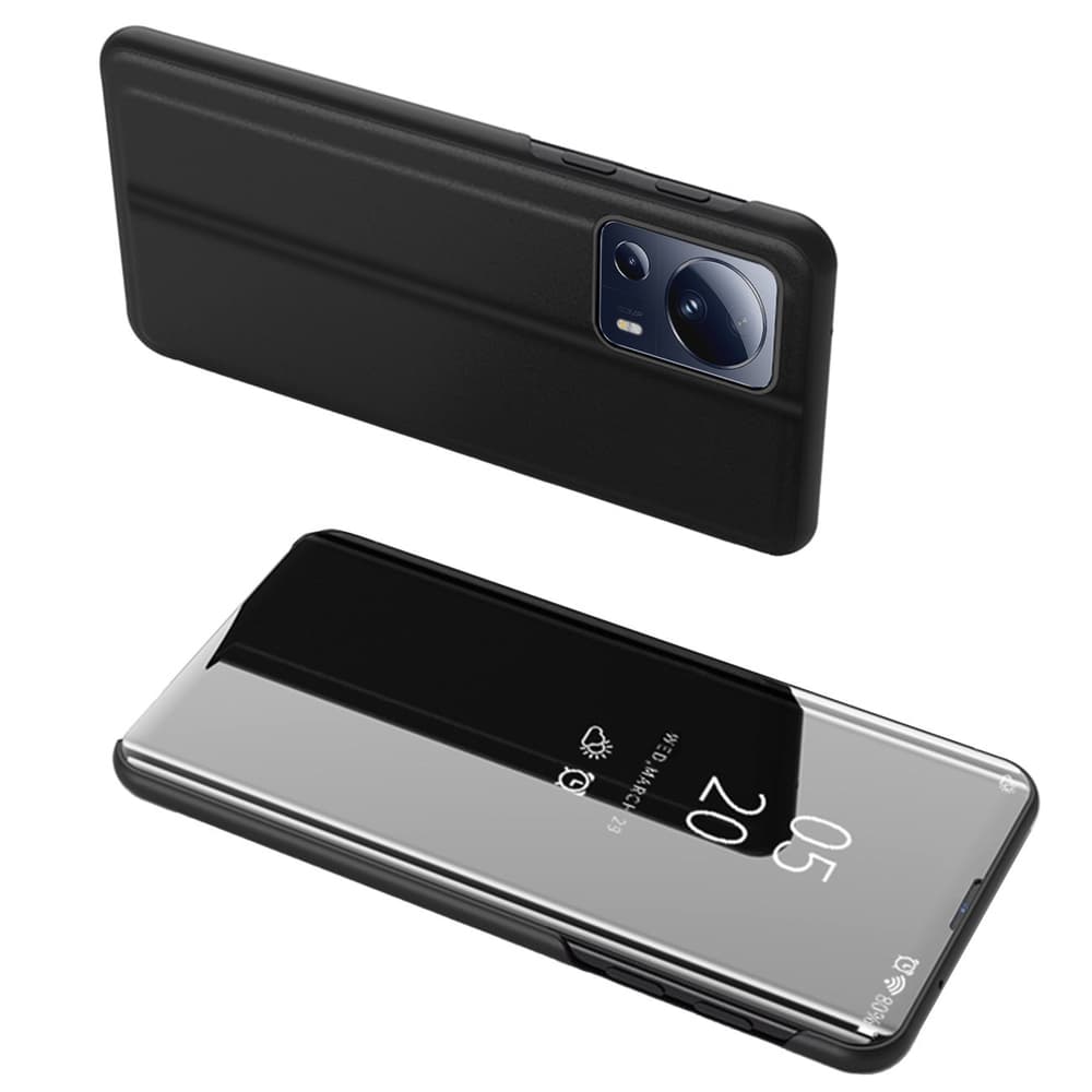 Clear View Case ovitek za Xiaomi 13 Lite (preklopni, črn)