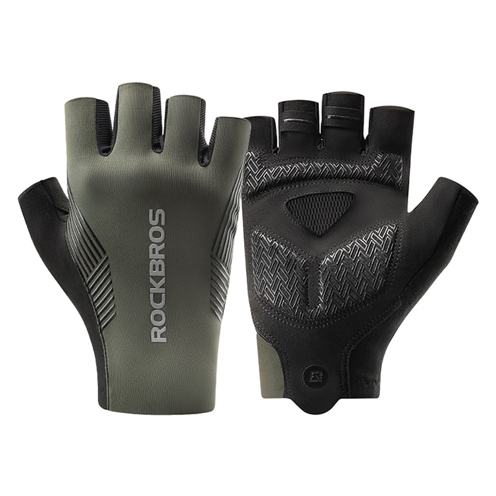 Rockbros kolesarske rokavice - kratki prsti, XL - zelene