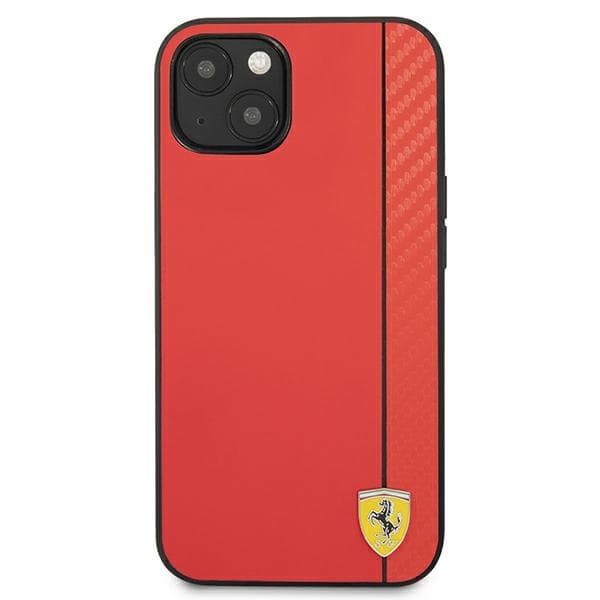 Ferrari On Track Carbon Stripe ovitek za iPhone 13 mini, rdeč 3