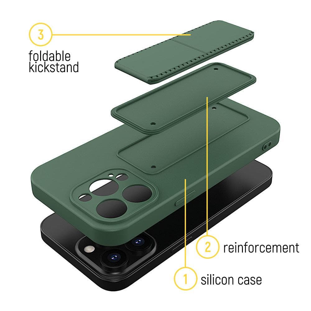 Wozinsky Kickstand ovitek za iPhone 12 Pro - temnomoder 3