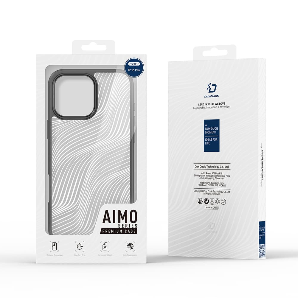 Dux Ducis Aimo ovitek za iPhone 16 Pro Max - črn/prozoren 3