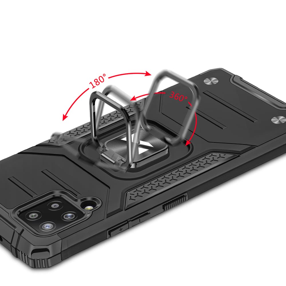 Wozinsky Ring Armor ovitek za Samsung Galaxy A42 5G, črn 5