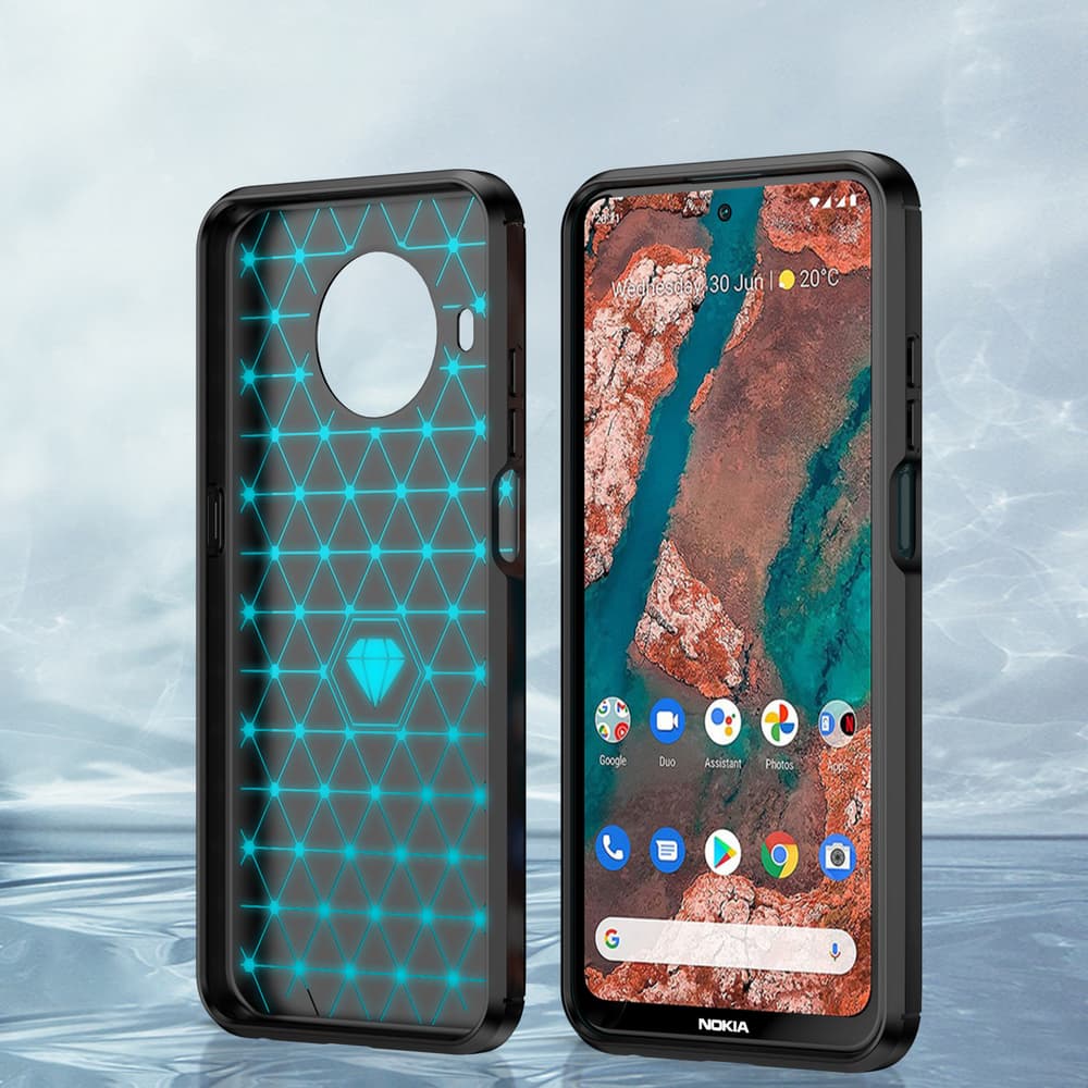 Hurtel Carbon Case prožno ovitka za Nokia X100 črna 4
