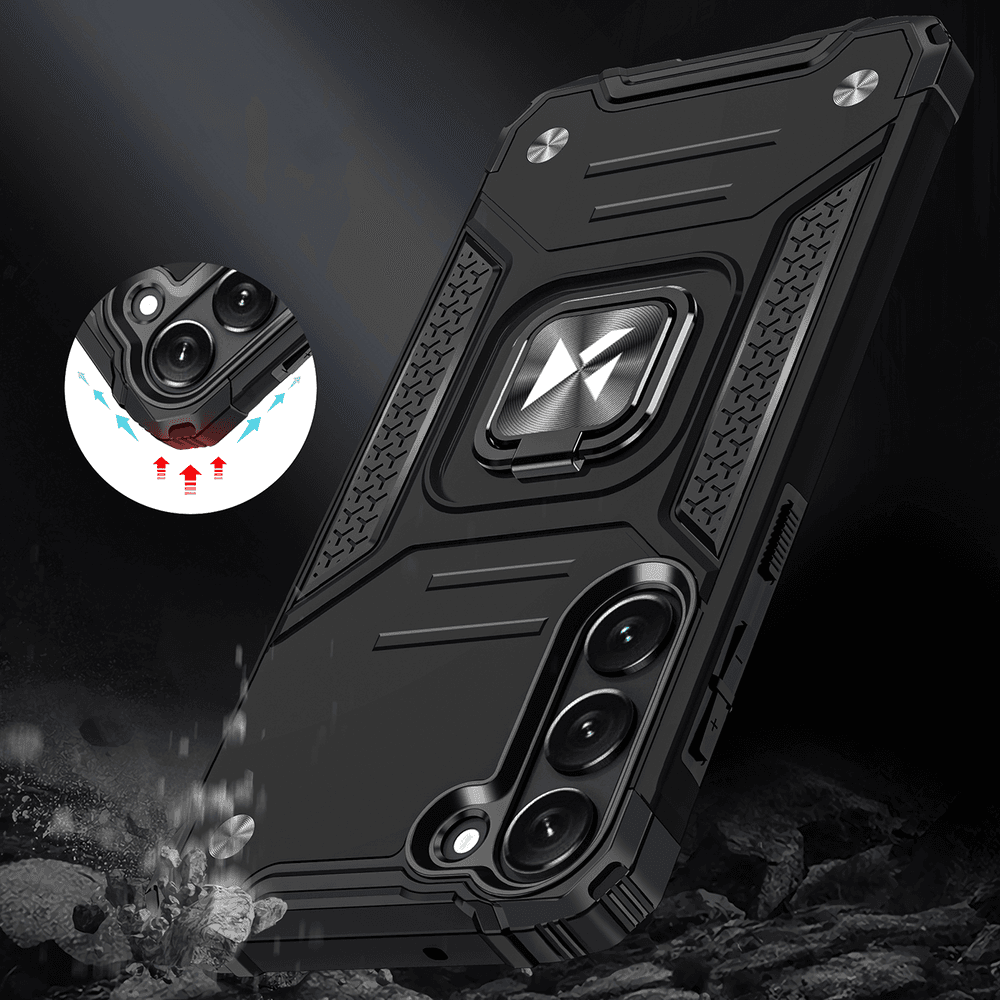 Wozinsky Ring Armor ovitek za Samsung Galaxy S23 - črn 7
