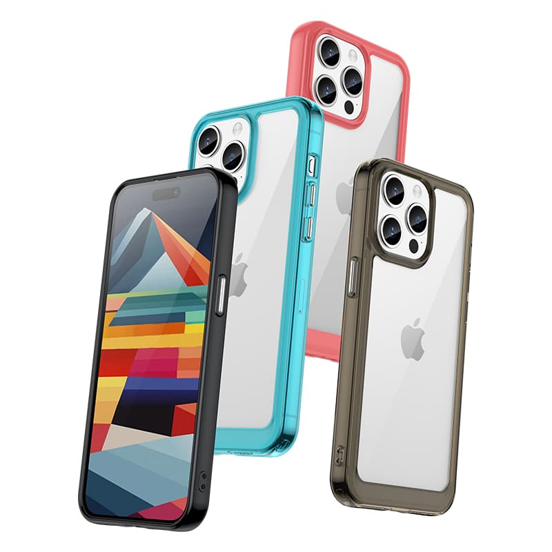 Hurtel Outer Space ojačano ohišje za iPhone 15 Pro s prožnim okvirjem, modro 5