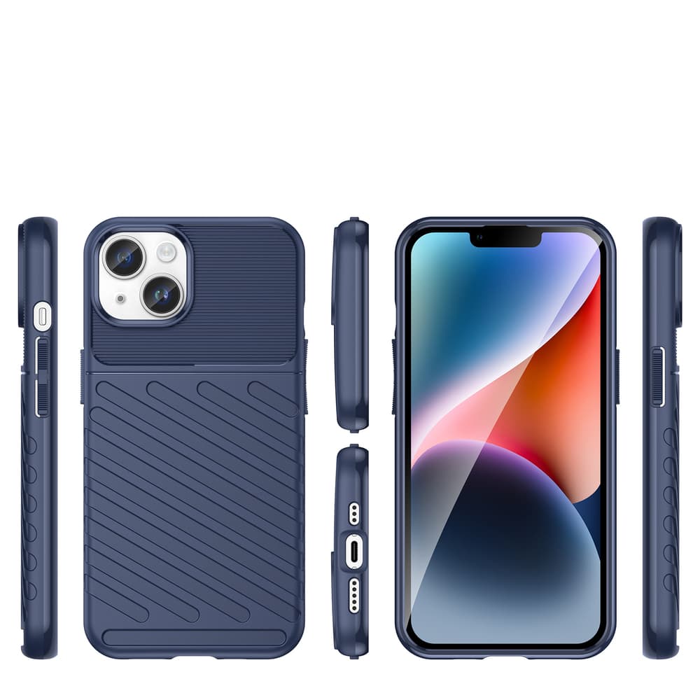 Hurtel Thunder ovitek za iPhone 14, moder 2