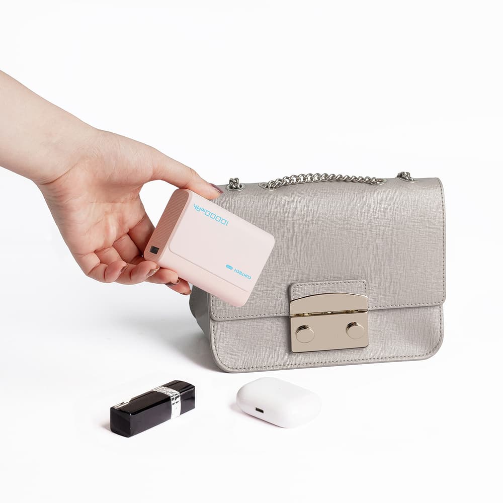 Powerbank Cuktech CP13 30W 10000mAh USB-C + USB-A - roza 4
