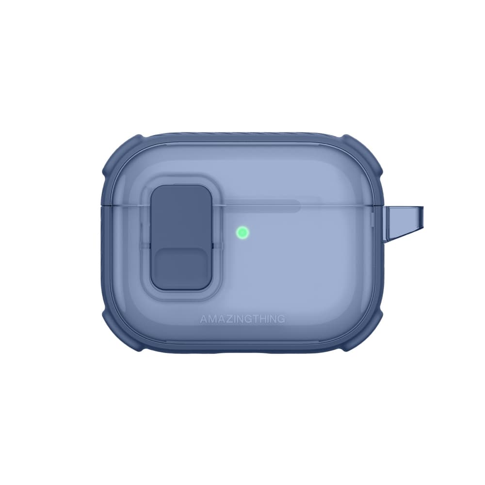Zaščitna ovitek AmazingThing Titan Pro Mag Clear za AirPods Pro 3 - Modra