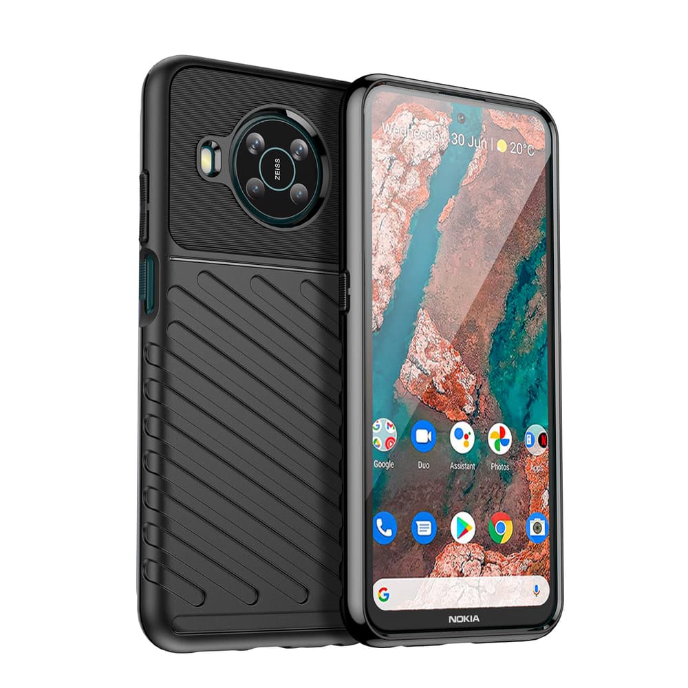 Hurtel Thunder Case prožno oklepno ovitka za Nokia X100 črna