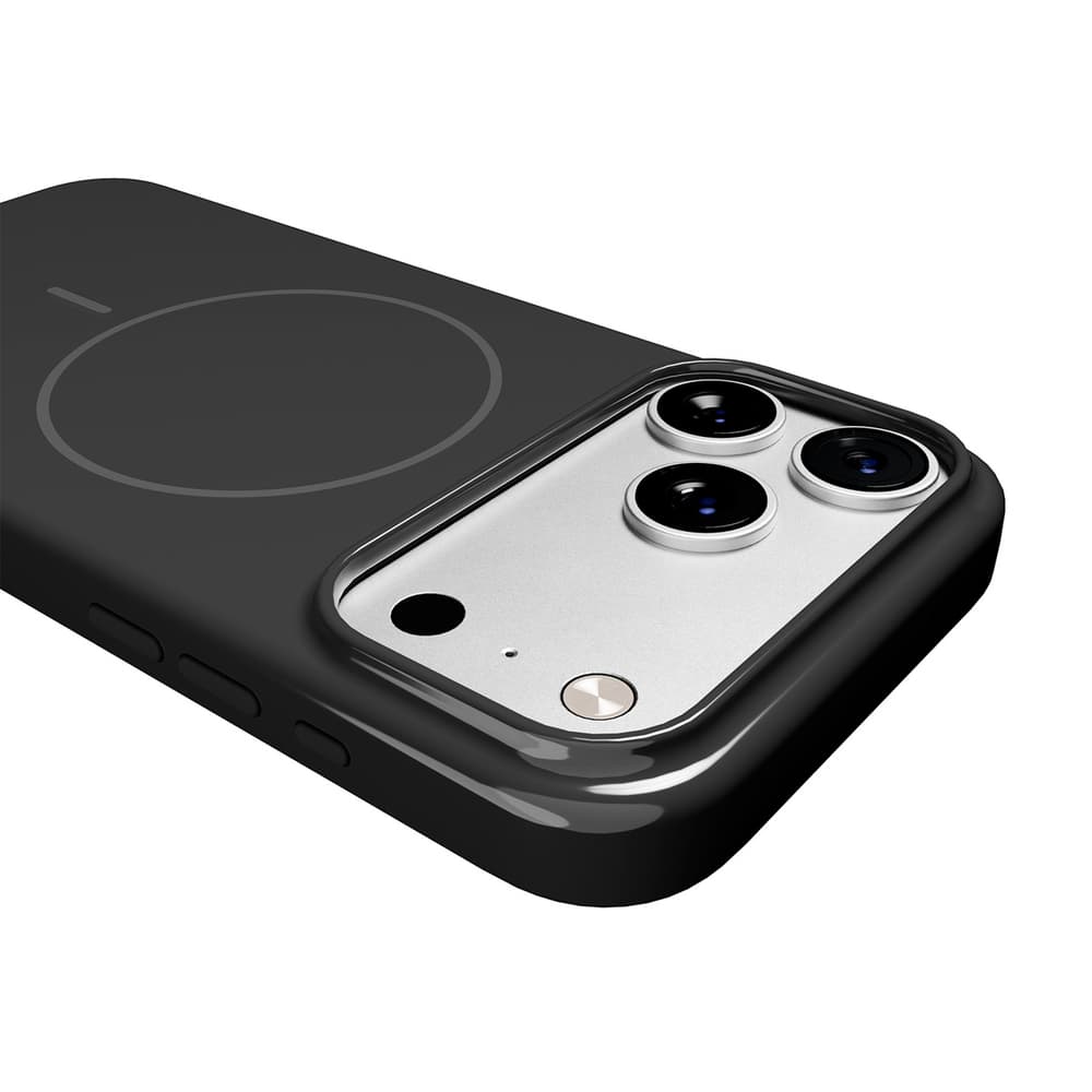 Puro Pulse ovitek za iPhone 17 Pro Max, polikarbonat, črn - MagSafe 6