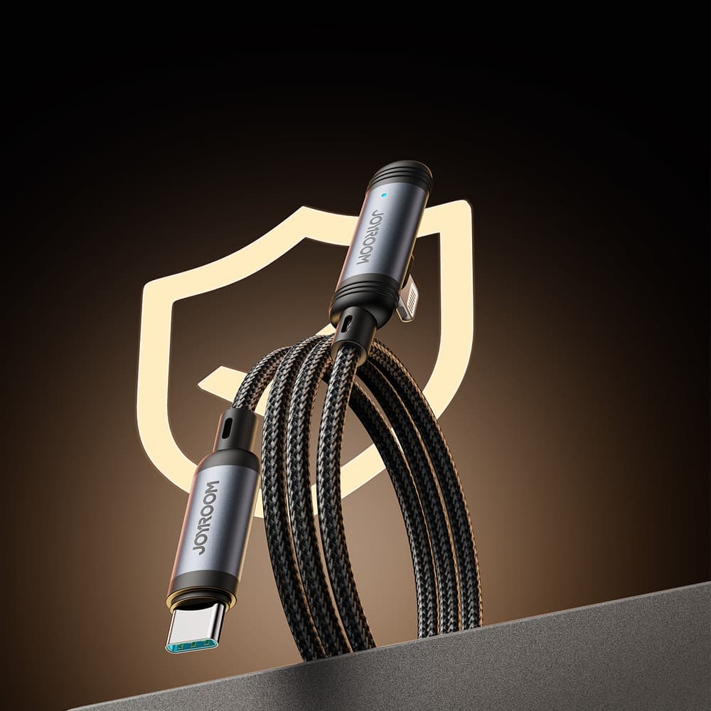 Joyroom S-A56 Kabel USB-C - Lightning 30W, 90° kotni, 1.2m, črn 7
