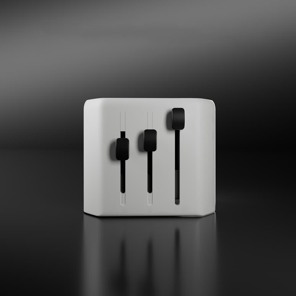 SBS TEADAPTUSBTCUNI USB-C/USB-A univerzalni potovalni adapter (bel) 5