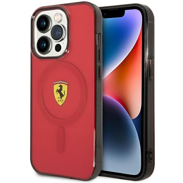Ferrari FEHMP14LUKR etui za iPhone 14 Pro 6.1" rdeč/rdeč Magsafe